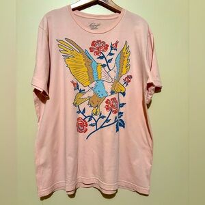 Anthropologie Midnight Rider Blush Pink Tee